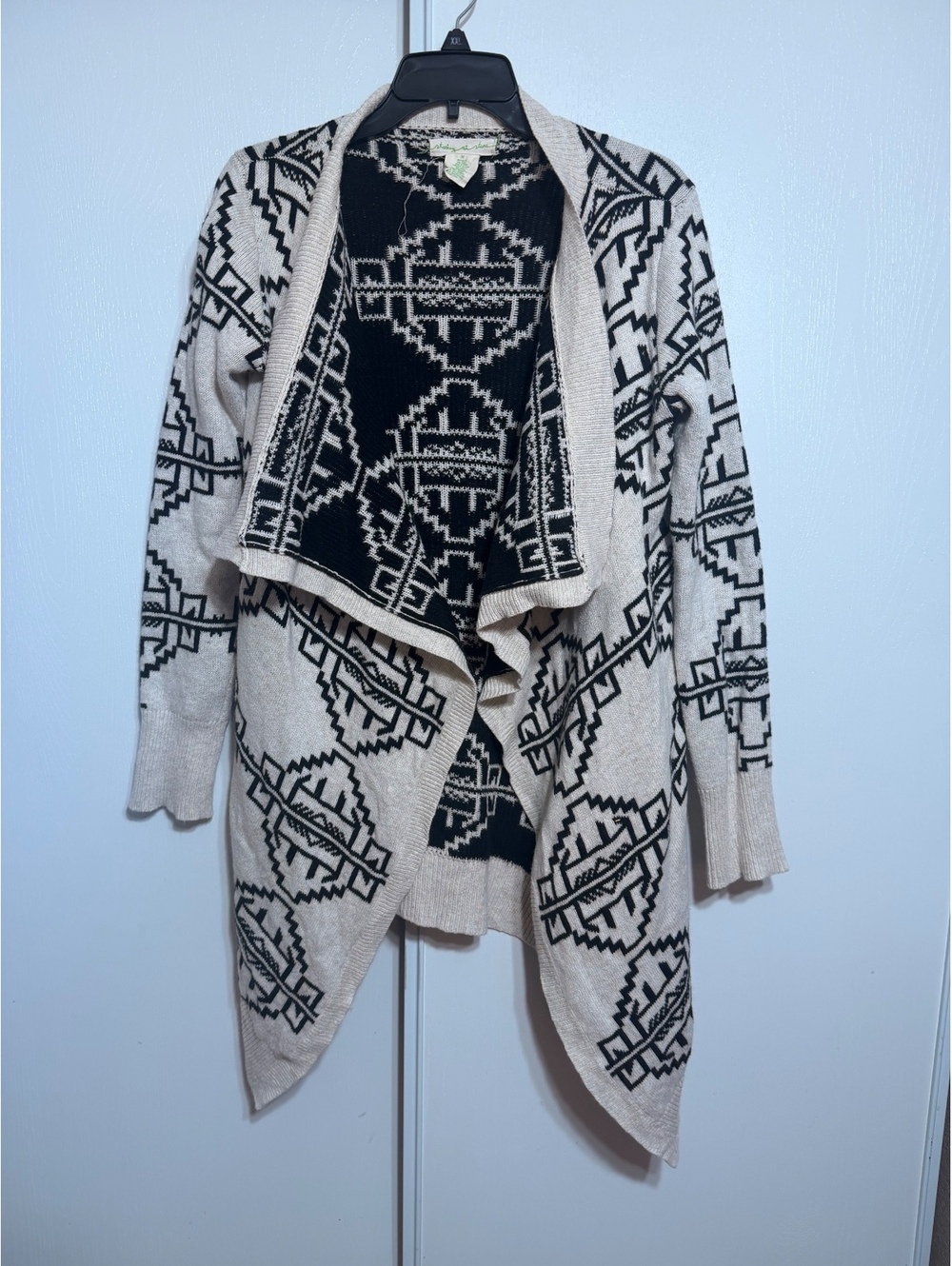 Staring at Stars Women’s Medium Aztec Geometric Open Front Cardigan Sweater